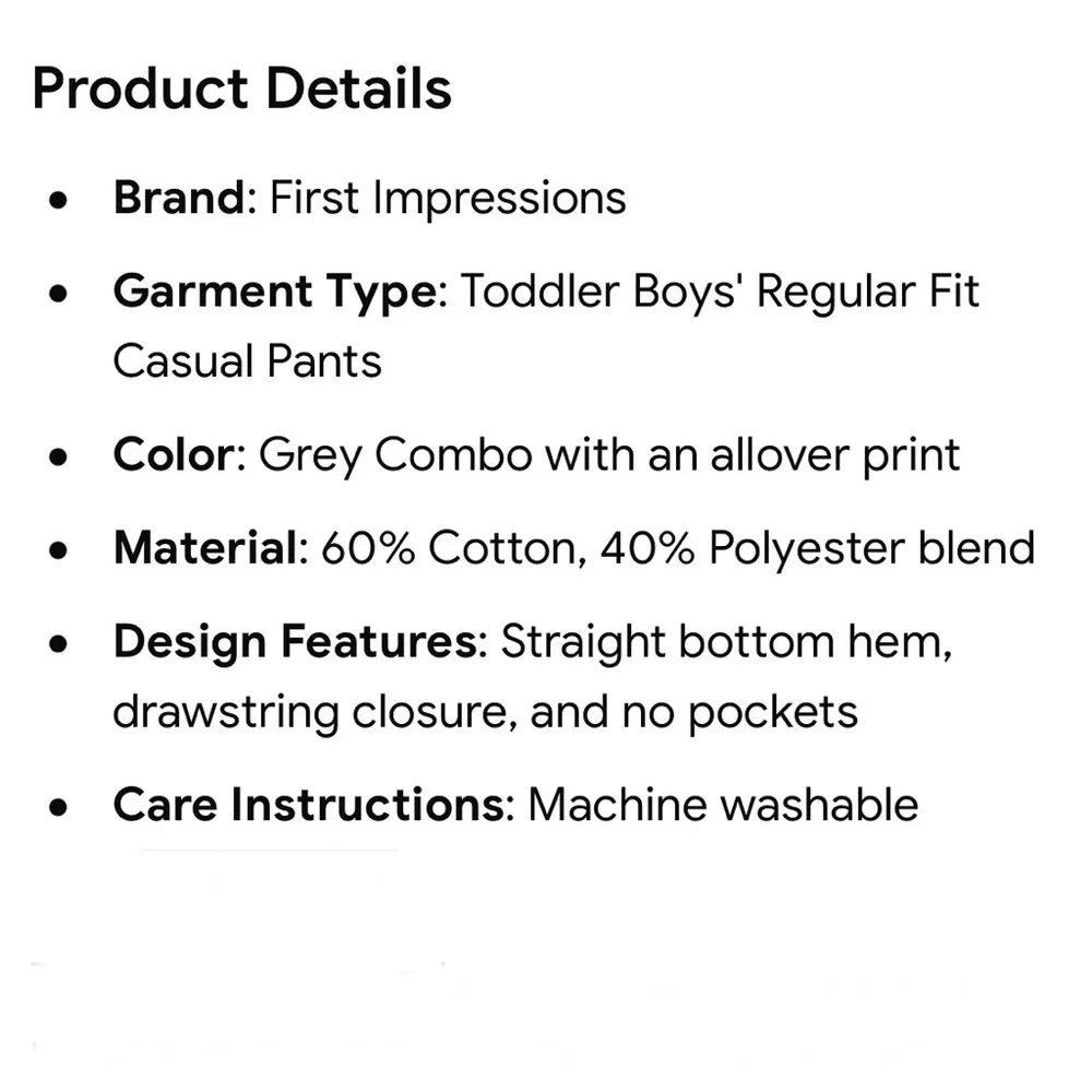 First Impressions - Toddler All-over Print Pants